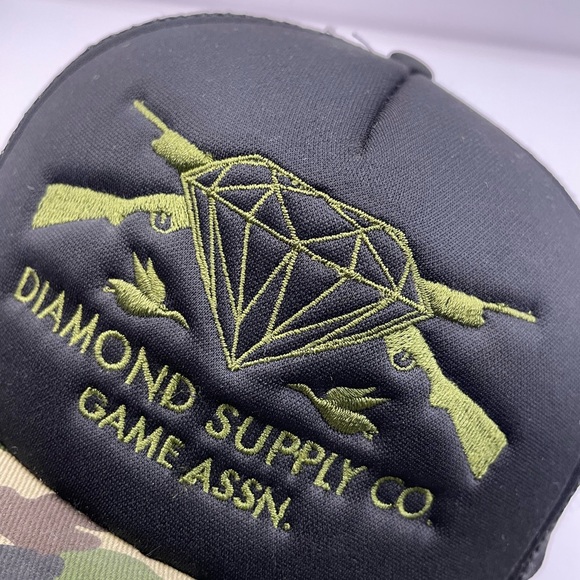 Diamond Supply Co Game ASSN Guns, Trucker Snapback (pre-owned LIGHTLY USED) - Picture 4 of 5